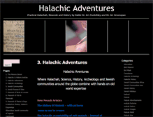 Tablet Screenshot of halachicadventures.com